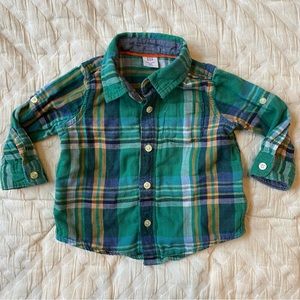 Gymboree Plaid Button Down Collared Shirt